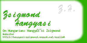 zsigmond hangyasi business card